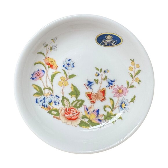 Aynsley Cottage Garden China Pin Dish & 2 Mini Bud Vases Discontinued‎ Pattern - Picture 2 of 14